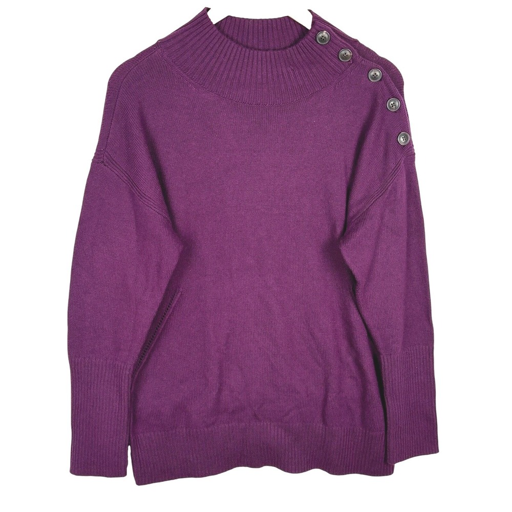 NWT Talbots Women LongSleeve Mock Neck Sweater Top Sz LP Knit Office Career Cozy